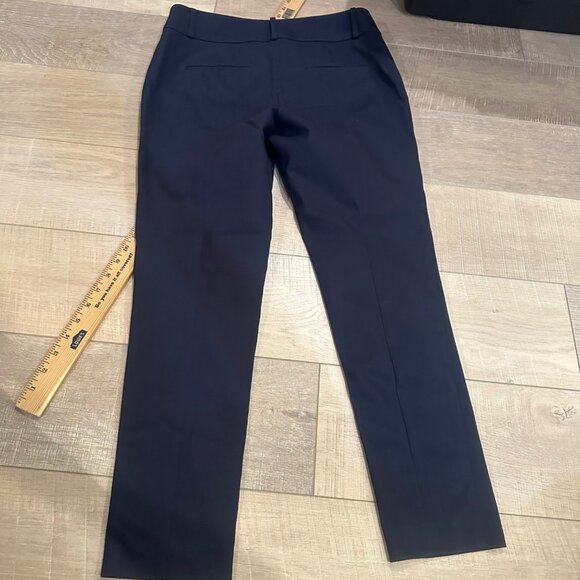 Ann Taylor Loft Womens Navy Dress Pants Size 4 Marissa Skinny - Picture 9 of 9